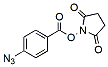 Molecular structure of the compound: N-Hydroxysuccinimidyl-4-azidobenzoate