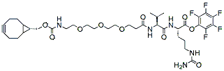 Molecular structure of the compound: BCN-PEG3-VC-PFP Ester