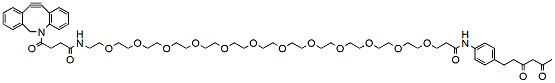 Molecular structure of the compound: Diketone-PEG12-DBCO