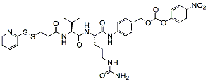 Molecular structure of the compound: SPDP-Val-Cit-PAB-PNP