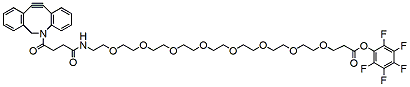 Molecular structure of the compound: DBCO-PEG8-PFP ester