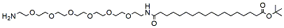 Molecular structure of the compound: 17-(Amino-PEG6-ethylcarbamoyl)heptadecanoic t-butyl ester