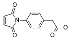 Molecular structure of the compound: 2-(4-(2,5-dioxo-2H-pyrrol-1(5H)-yl)phenyl)acetic acid