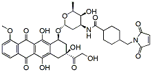 Molecular structure of the compound: N-(4-((2,5-dioxo-2H-pyrrol-1(5H)-yl)methyl)cyclohexane)-Doxorubicin
