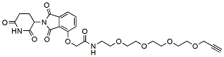 Molecular structure of the compound: Thalidomide-O-amido-PEG4-propargyl