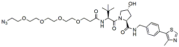Molecular structure of the compound: (S, R, S)-AHPC-PEG4-Azide