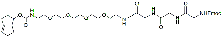Molecular structure of the compound: TCO-PEG4-Fmoc-Gly-Gly-Gly