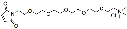 Molecular structure of the compound: Mal-PEG5-trimethylammonium chloride