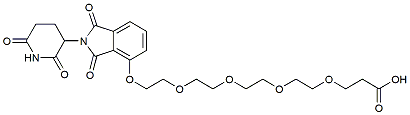 Molecular structure of the compound: Thalidomide-O-PEG4-Acid