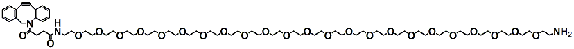 Molecular structure of the compound: DBCO-PEG23-amine TFA salt