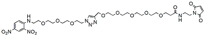Molecular structure of the compound: DNP-PEG3-[1,2,3]triazole-PEG5-amido-Mal