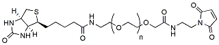 Molecular structure of the compound: Biotin-PEG-Mal, MW 10,000
