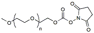 Molecular structure of the compound: m-PEG-Succinimidyl Carbonate, MW 10,000