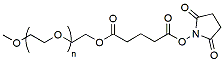 Molecular structure of the compound: m-PEG-Succinimidyl Glutarate, MW 5,000