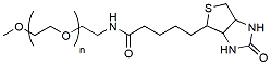 Molecular structure of the compound: m-PEG-Biotin, MW 2,000