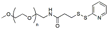 Molecular structure of the compound: m-PEG-SPDP, MW 10,000