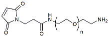 Molecular structure of the compound: Maleimide-PEG-amine, MW 20,000