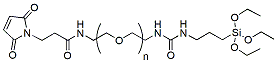 Molecular structure of the compound: MAL-PEG-Silane, MW 1,000