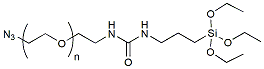 Molecular structure of the compound: Silane-PEG-Azide, MW 1K