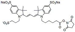 Molecular structure of the compound: Sulfo-Cy3-NHS