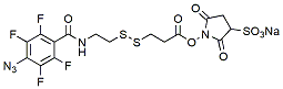 Molecular structure of the compound: 4-Azide-TFP-Amide-SS-Sulfo-NHS