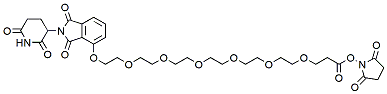Molecular structure of the compound: Thalidomide-O-PEG6-NHS ester