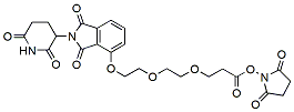 Molecular structure of the compound: Thalidomide-O-PEG2-NHS ester