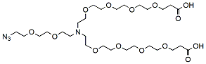 Molecular structure of the compound: N-(Azido-PEG2)-N-bis(PEG4-Acid)