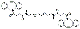 Molecular structure of the compound: DBCO-PEG2-DBCO