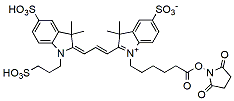 Molecular structure of the compound: Sulfo-Cy3 NHS ester