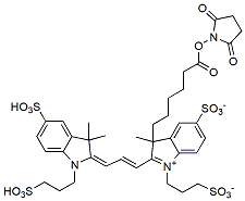 Molecular structure of the compound: BP Fluor 555 NHS ester