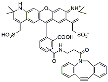 Molecular structure of the compound: BP Fluor 568 DBCO