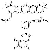Molecular structure of the compound: BP Fluor 594 TFP Ester