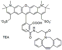 Molecular structure of the compound: BP Fluor 594 DBCO