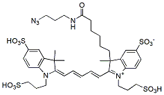 Molecular structure of the compound: BP Fluor 647 Azide