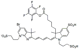 Molecular structure of the compound: BP Fluor 680 TFP Ester