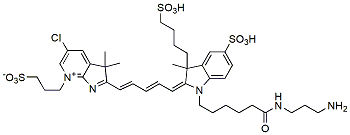Molecular structure of the compound: BP Fluor 680 Amine