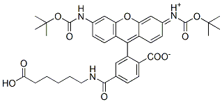 Molecular structure of the compound: Carboxyrhodamine 110 LC Acid