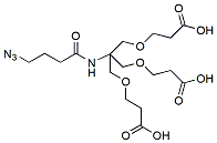 Molecular structure of the compound: Azidobutanamide-tri-(carboxyethoxymethyl)-methane