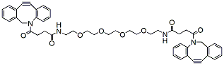 Molecular structure of the compound: Bis-DBCO-PEG4