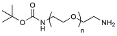 Molecular structure of the compound: t-Boc-N-amido-PEG-amine, MW 10,000