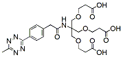 Molecular structure of the compound: Methyltetrazine-amido-Tri-(acid-PEG1-ethoxymethyl)-methane