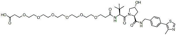 Molecular structure of the compound: (S, R, S)-AHPC-PEG6-acid