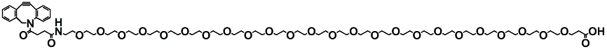 Molecular structure of the compound: DBCO-PEG24-acid