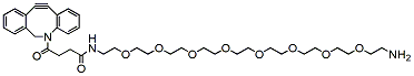 Molecular structure of the compound: DBCO-PEG8-amine TFA salt