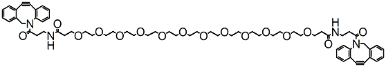 Molecular structure of the compound: DBCO-PEG12-DBCO