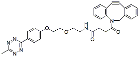 Molecular structure of the compound: Methyltetrazine-PEG2-DBCO