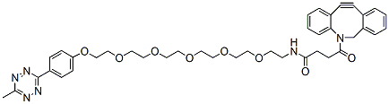 Molecular structure of the compound: Methyltetrazine-PEG5-DBCO