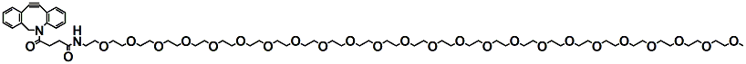 Molecular structure of the compound: m-PEG24-DBCO