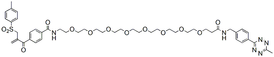 Molecular structure of the compound: Active-Mono-Sulfone-PEG8-amido-Methyltetrazine